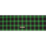 Virgin Wool Twill Made in Italy - Lime Green, Black and Red Plaid