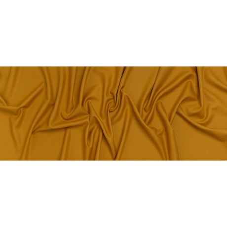 Virgin Merino Wool Twill Suiting Made in Italy - Yellow Ochre