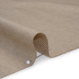 Virgin Wool Twill Made in Italy - Beige Herringbone