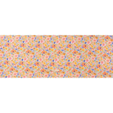 Lightweight Linen Woven Print - Light Sage, Purple and Orange Watercolor Florals