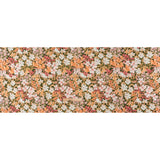 Medium Weight Linen Woven Print - Dark Sage, Pink and Creamsicle Floral