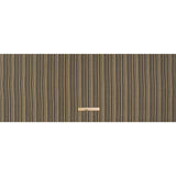Medium Weight Linen Woven Print - Black, Olive Green and Beige Barcode Stripes