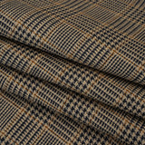 Linen Twill - Black, Beige and Tan Glen Plaid