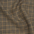 Linen Twill - Black, Beige and Tan Glen Plaid