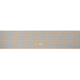 Medium Weight Linen Woven - Sky Blue, Sage Green and Orange Plaid