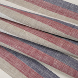 Heavyweight Linen Woven - Beige, Red and Blue Awning Stripes