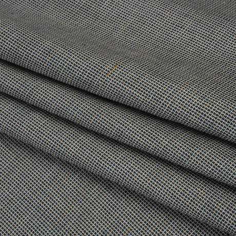 Linen Twill - Blue, Brown and Green Mottled