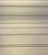 PKL Studio Outdoor Saltbox Stripe Frost White UV Polypropylene Fabric - Frost White Stripe, 54" Width (1 Yard)