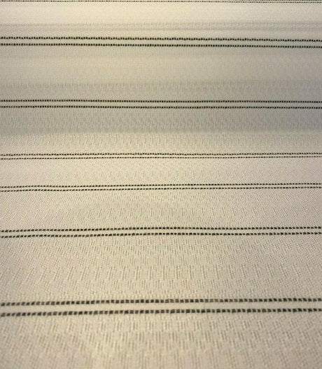 PKL Studio Outdoor Saltbox Stripe Frost White UV Polypropylene Fabric - Frost White Stripe, 54" Width (1 Yard)