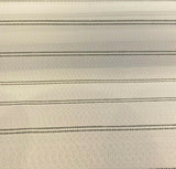 PKL Studio Outdoor Saltbox Stripe Frost White UV Polypropylene Fabric - Frost White Stripe, 54" Width (1 Yard)