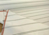 PKL Studio Outdoor Saltbox Stripe Frost White UV Polypropylene Fabric - Frost White Stripe, 54" Width (1 Yard)