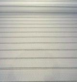 PKL Studio Outdoor Saltbox Stripe Frost White UV Polypropylene Fabric - Frost White Stripe, 54" Width (1 Yard)