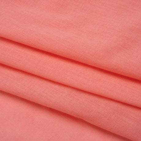 Cotton Voile - Flamingo Pink - Famous Australian Designer Deadstock