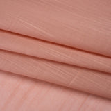 Textured Cotton Voile - Muskmelon Pink - Famous Australian Designer Deadstock