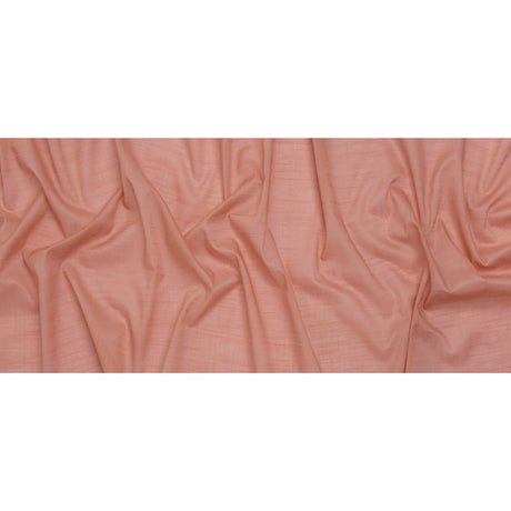 Textured Cotton Voile - Muskmelon Pink - Famous Australian Designer Deadstock