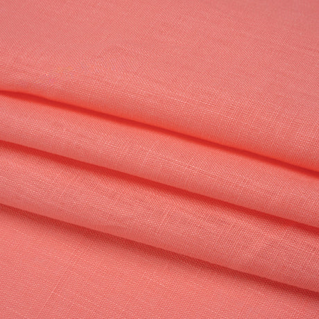 Medium Weight Linen Woven - Watermelon Pink - Famous Australian Designer Deadstock