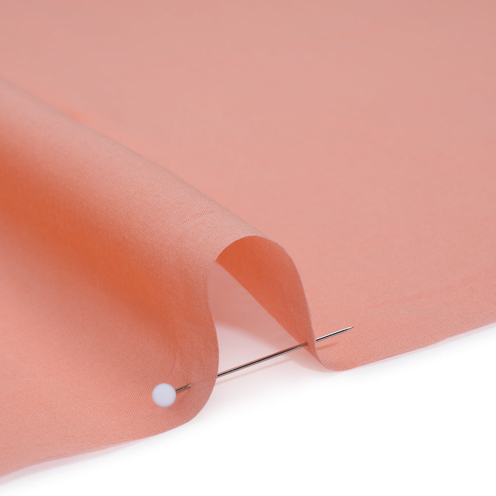 Cotton Voile - Persimmon Pink - Famous Australian Designer Deadstock