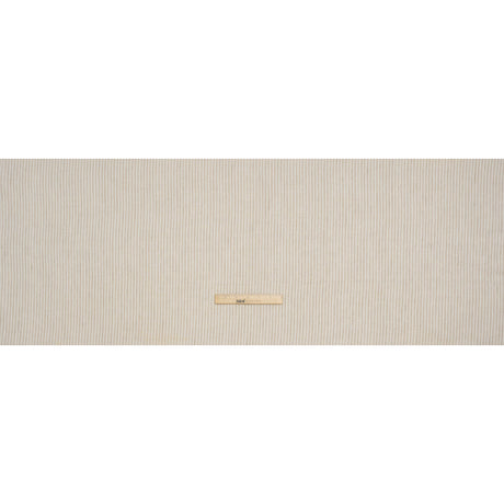 Lightweight Linen Woven - Natural and Beige Candy Stripes - Famous Australian Designer Deadstock