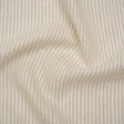 Lightweight Linen Woven - Natural and Beige Candy Stripes - Famous Australian Designer Deadstock