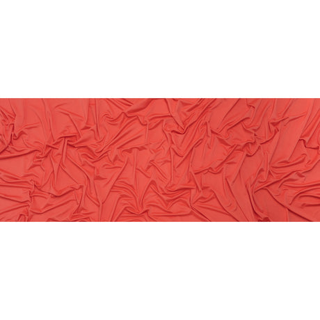 Stretch Polyester Jersey - Coral - Famous Australian Designer Deadstock