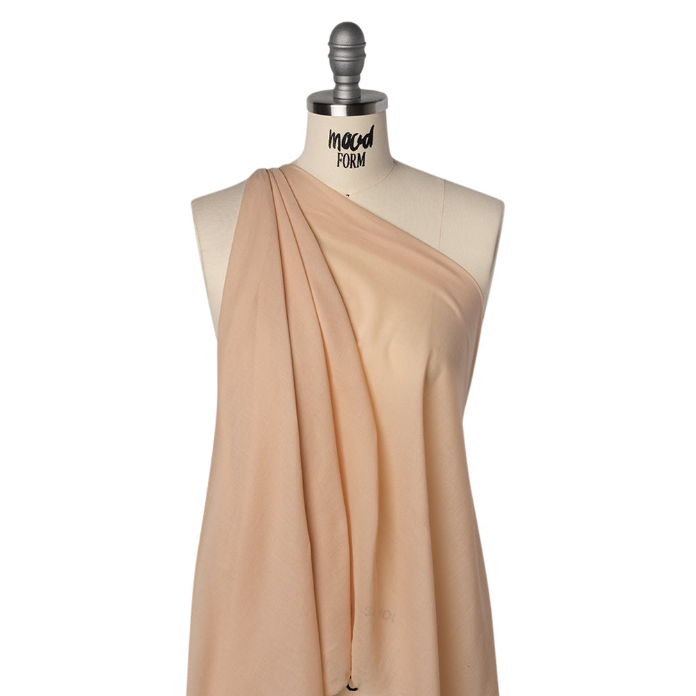 Cotton Voile Lining - Creampuff Beige - Famous Australian Designer Deadstock