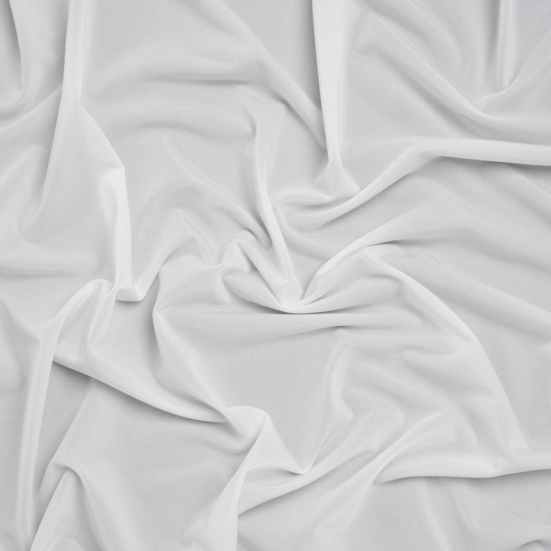 Stretch Polyester Jersey - Off White - Famous Australian Designer Deadstock