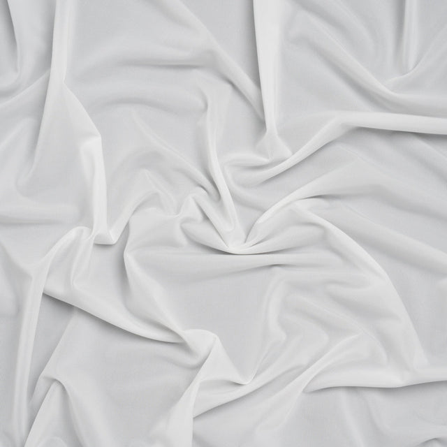 Stretch Polyester Jersey - Off White - Famous Australian Designer Deadstock