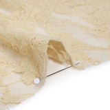 Stretch Corded Lace - Parchment Floral - Famous Australian Designer Deadstock