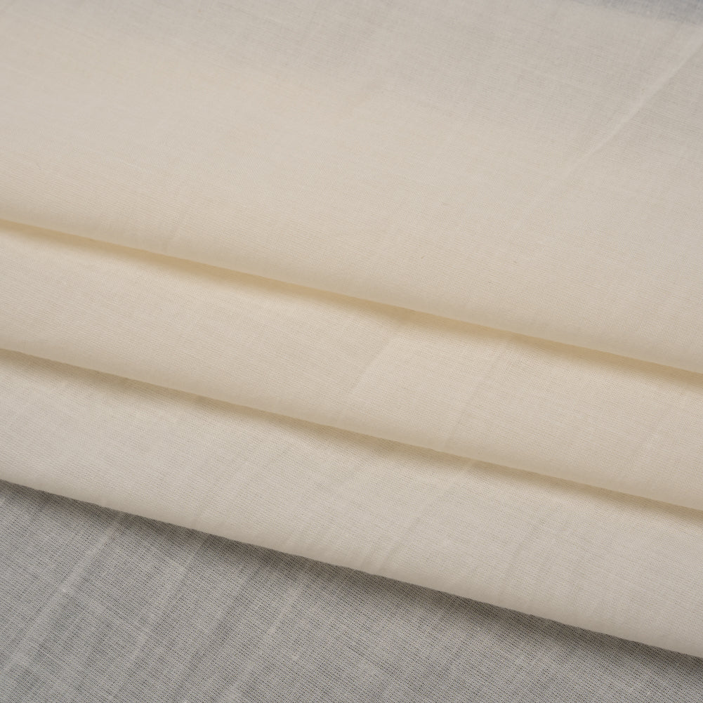 Cotton Voile Lining - Cream - Famous Australian Designer Deadstock