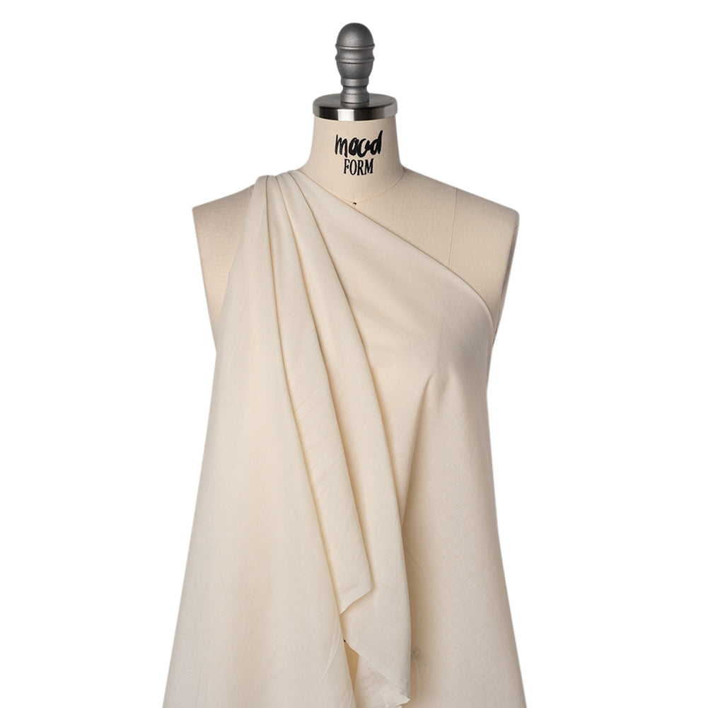 Cotton Voile Lining - Cream - Famous Australian Designer Deadstock