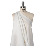 Cotton and Linen Woven - White - Famous Australian Famous Australian Designer Deadstock