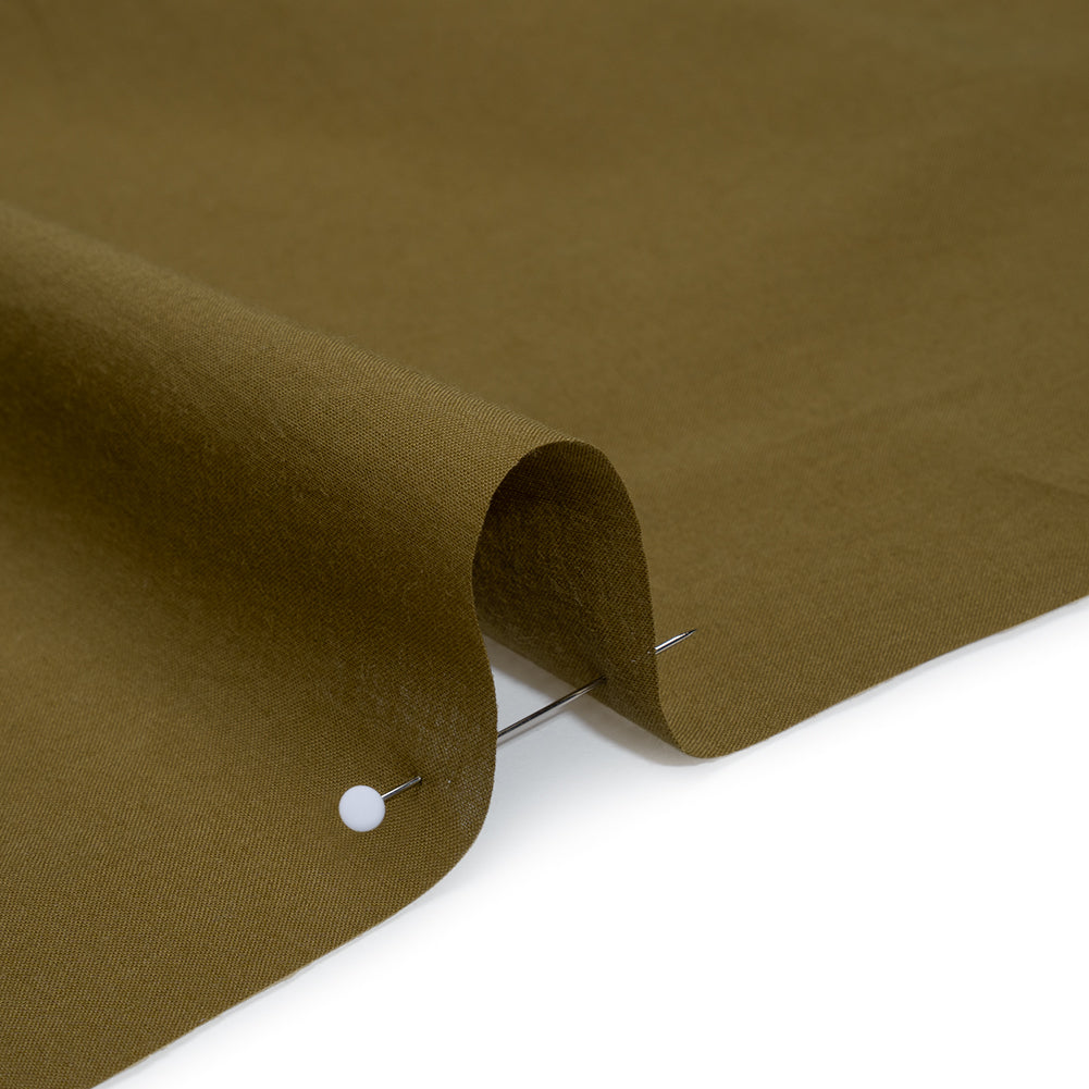 Cotton Voile Lining - Khaki - Famous Australian Designer Deadstock