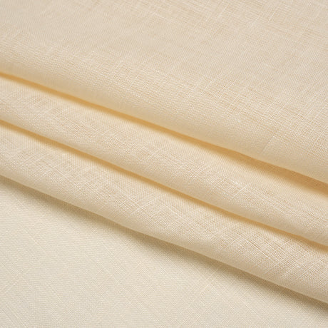 Lightweight Linen Woven - Pale Wheat - Famous Australian Designer Deadstock