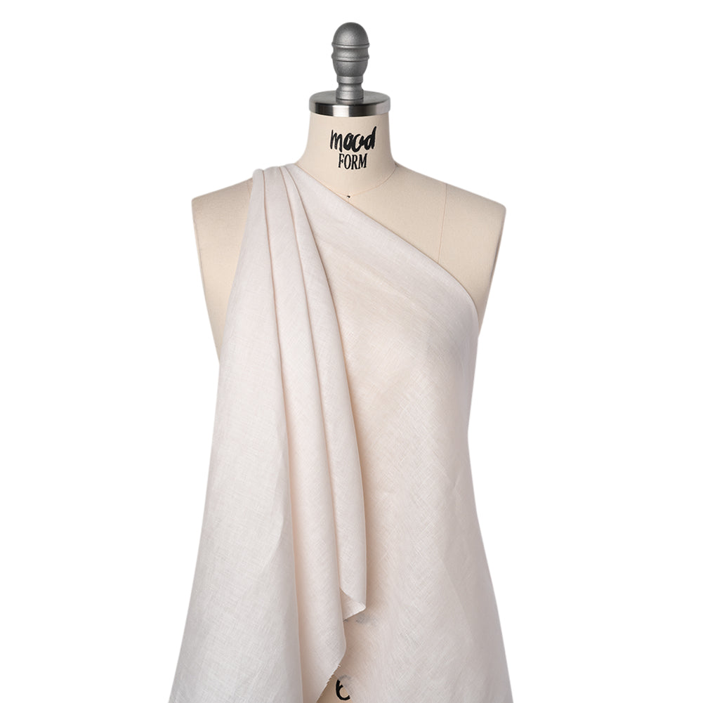 Lightweight Linen Woven - Pale Pink - Famous Australian Designer Deadstock