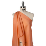 China Silk/Habotai - Tangerine - Famous Australian Designer Deadstock