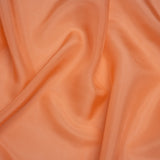 China Silk/Habotai - Tangerine - Famous Australian Designer Deadstock