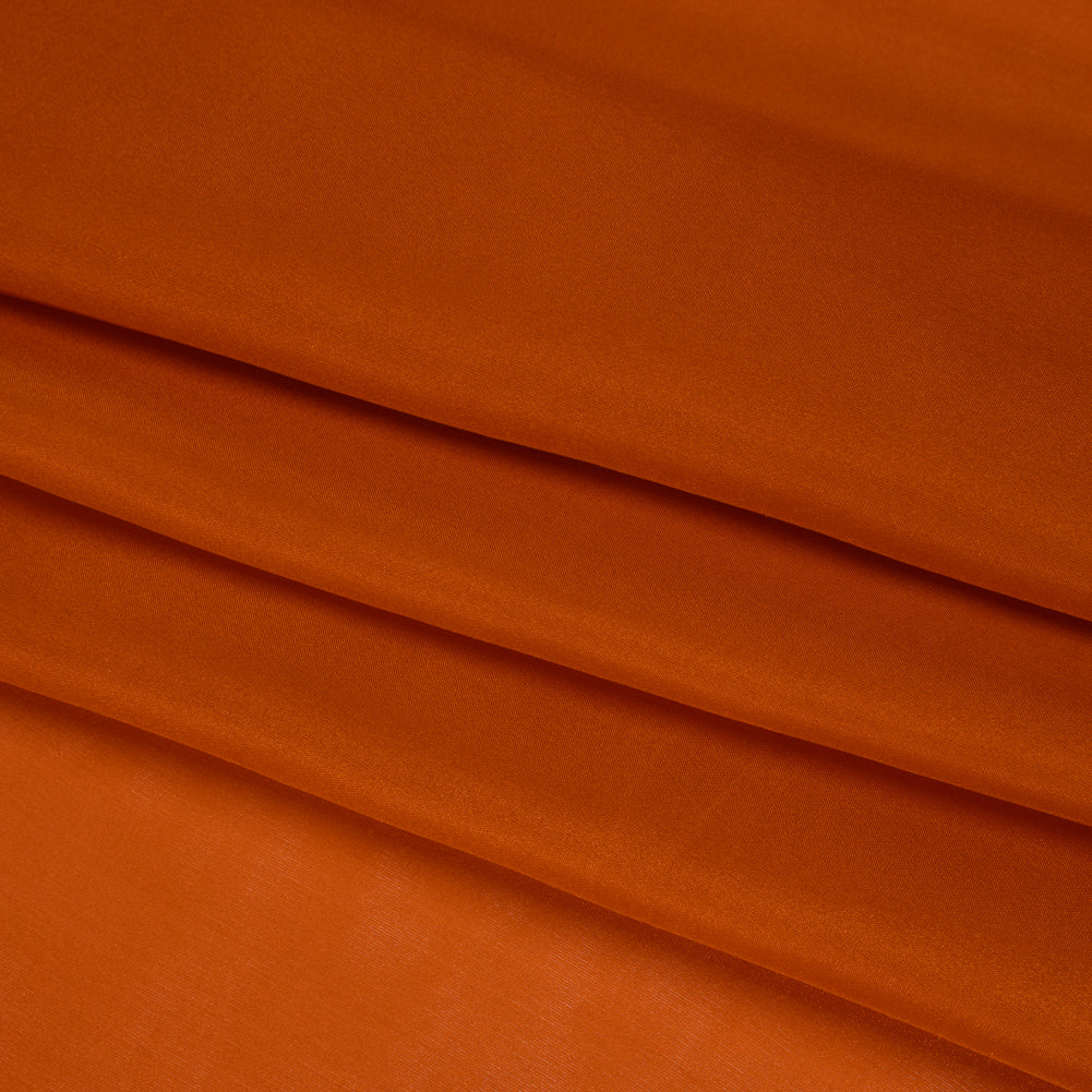 China Silk/Habotai - Pumpkin Orange - Famous Australian Designer Deadstock