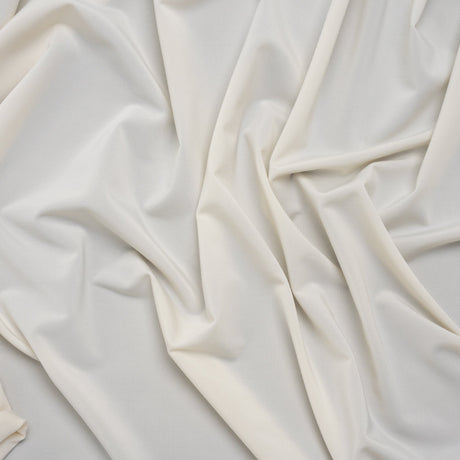 Stretch Polyester Jersey - Parchment - Famous Australian Designer Deadstock