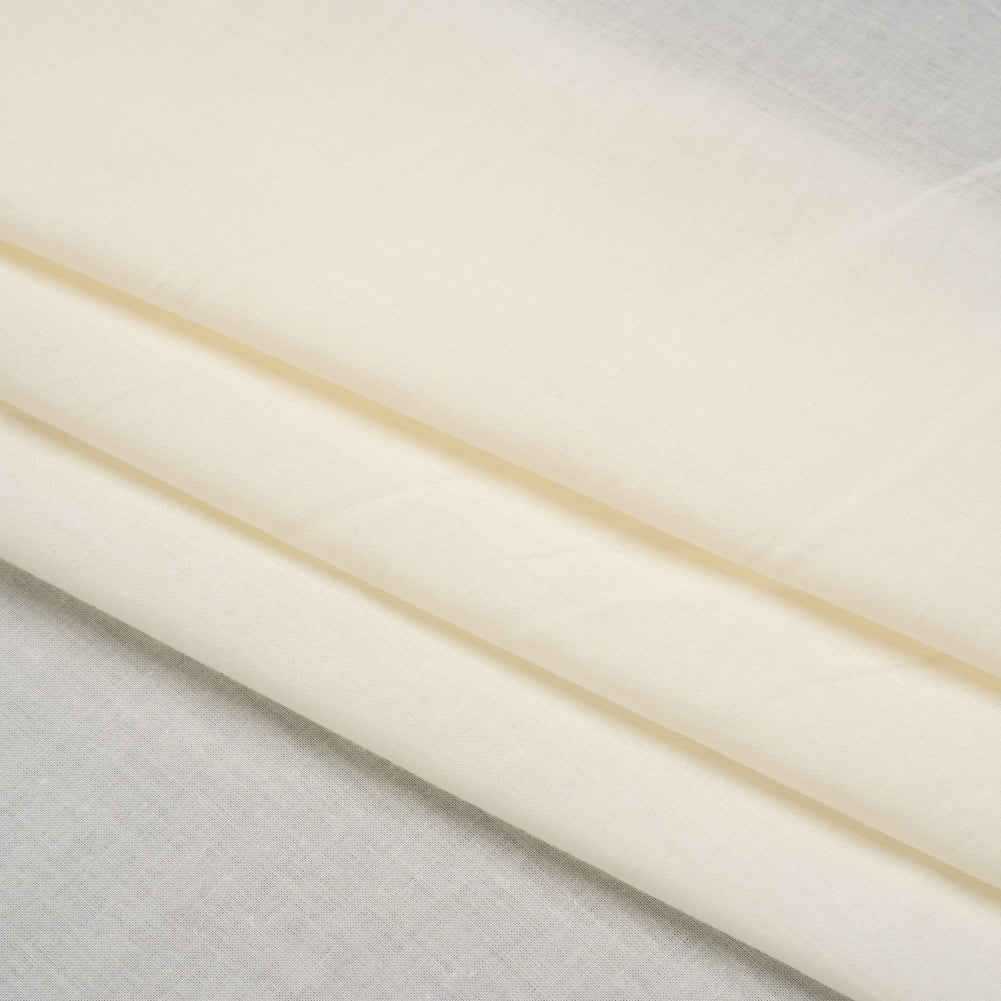 Cotton Voile Lining - Buttercream - Famous Australian Designer Deadstock
