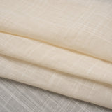 Textured Cotton Voile - Light Beige - Famous Australian Designer Deadstock