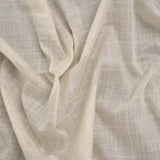 Textured Cotton Voile - Light Beige - Famous Australian Designer Deadstock