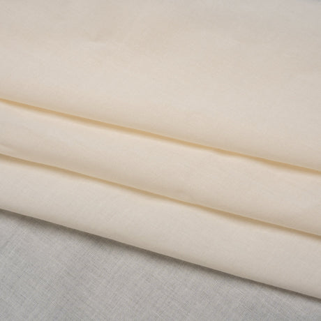 Cotton Voile Lining - Soft Cream - Famous Australian Designer Deadstock