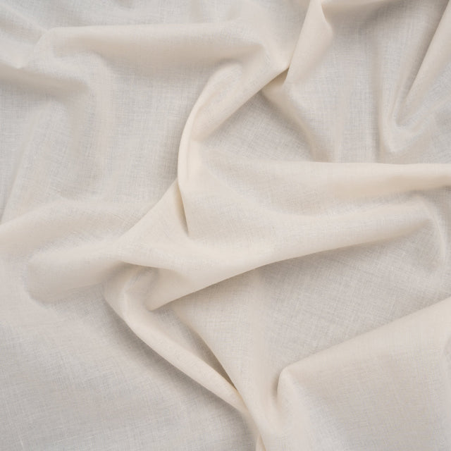 Cotton Voile Lining - Soft Cream - Famous Australian Designer Deadstock