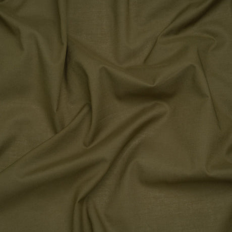 Cotton Voile Lining - Olive Green - Famous Australian Designer Deadstock