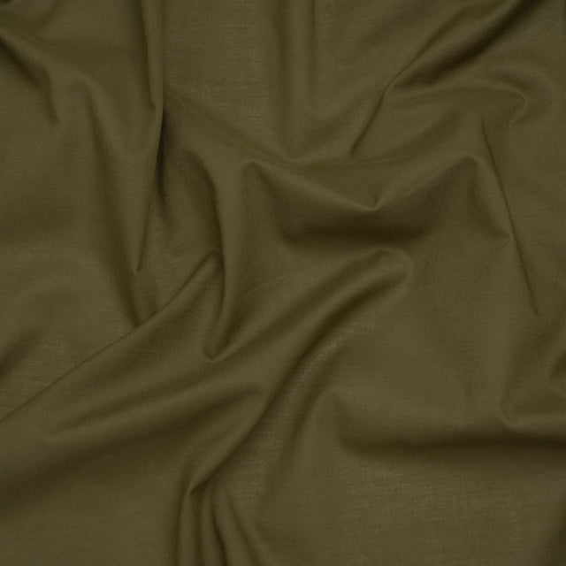 Cotton Voile Lining - Olive Green - Famous Australian Designer Deadstock