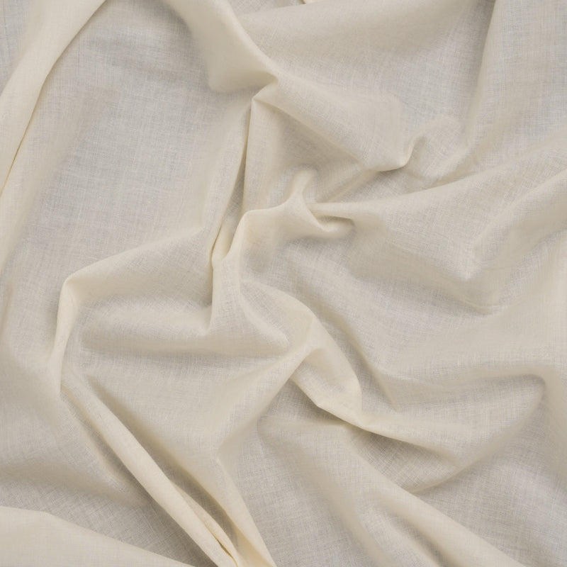 Cotton Voile Lining - Ivory - Famous Australian Designer Deadstock