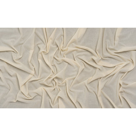 Cotton Crepe - Cream - Famous Australian Designer Deadstock