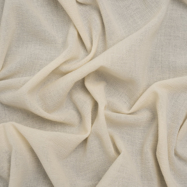 Cotton Crepe - Cream - Famous Australian Designer Deadstock
