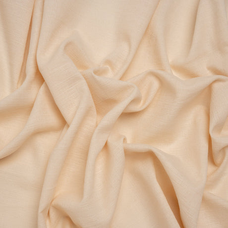 Textured Cotton Woven - Pale Peach - Famous Australian Designer Deadstock