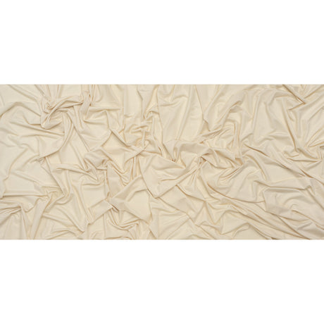 Stretch Polyester Jersey - Buttercream - Famous Australian Designer Deadstock